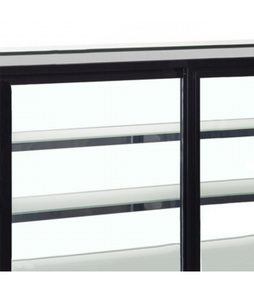 VITRINA EXPOSITORA REFRIGERADA DE SOBREMESA TEFCOLD MEDIDAS L700XF560XA670MM MODELO LCT750C/BLACK