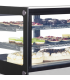 VITRINA EXPOSITORA REFRIGERADA DE SOBREMESA TEFCOLD MEDIDAS L700XF560XA670MM MODELO LCT750F/BLACK