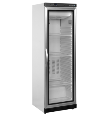 CONGELADOR EXPOSITOR VENTILADO BLANCO,400 LITROS DESCONGELACIÓN AUTOMÁTICA, MEDIDAS L600 x F585 x A1855MM TEFCOLD UF400VG
