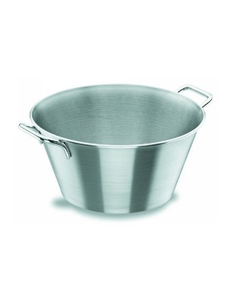 CALDERO 28X13,2CMS. CàNICO 5LTS C/ASAS,  INOX 18/10   LACOR MOD. 50828                                                         