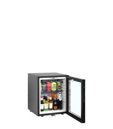 Refrigerador minibar de puerta de cristal