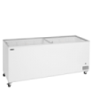 CONGELADOR PARA HELADOS CON TAPAS DE CRISTAL TEFCOLD MOD. IC701SC, MEDIDAS L2055 x F630 x A892 MM.