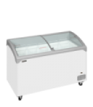 CONGELADOR PARA HELADOS TAPAS DESLIZANTES CURVAS TEFCOLD MOD. NIC401SCEB, MEDIDAS L1320 x F650 x A918 MM.