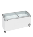 CONGELADOR PARA HELADOS TAPA DE CRISTAL DESLIZANTES CURVAS, TEFCOLD MOD. NIC501SCEB, MEDIDAS L1570 x F650 x A918 MM.