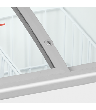 CONGELADOR HORIZONTAL CON TAPAS CORREDERAS CRISTAL CURVO LUZ LED TEFCOLD MOD. IC101SCEBLED, MEDIDAS L570 x F570 x A885 MM.