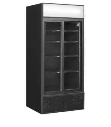 Expositor refrigerado color negro