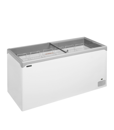 CONGELADOR HORIZONTAL CON TAPAS CORREDERAS CRISTAL PLANO TEFCOLD MOD. NIC501SC, MEDIDAS 1570 x 650 x 885 MM.