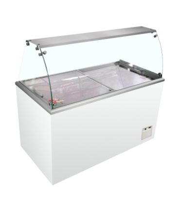 Vitrina expositora para helados