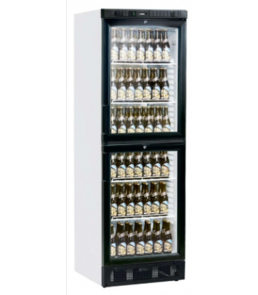 ARMARIO REFRIGERADO 2 MEDIAS PUERTAS DE CRISTAL CH L595xF640xA1840h mm  SCU2375