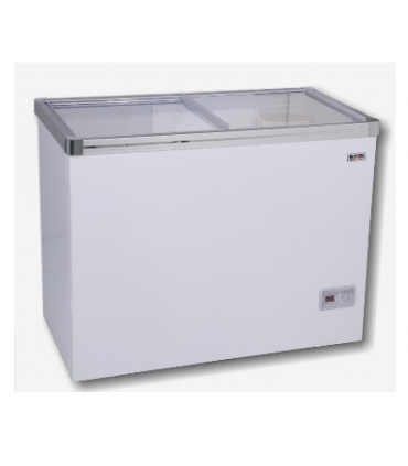 CONGELADOR TAPAS CORREDERAS DE CRISTAL, ROMMER MOD ICE-230D, MEDIDAS A1040 X F610 X H840 MM. GARANTIA 3 AÑOS