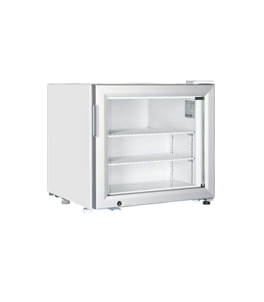 CONGELADOR DE SOBREMESA PUERTA CRISTAL TEFCOLD MEDIDAS ANCHO570xFONDO530xALTO520MM MODELO UF50G