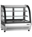 VITRINA EXPOSITORA REFRIGERADA DE SOBREMESA TEFCOLD MEDIDAS L700XF560XA670MM MODELO LCT750C/BLACK