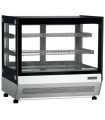 VITRINA EXPOSITORA REFRIGERADA DE SOBREMESA TEFCOLD MEDIDAS L700XF560XA670MM MODELO LCT750F/BLACK