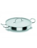 PAELLERA 3,70 LTS. 28X6CMS. CON TAPA, CHEF.INOX. LACOR MOD. 50628                                                              