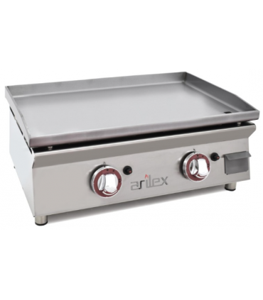 PLANCHA A GAS 2 FUEGO ACERO LAMINADO 6MM 6,4 kWS MOD 60PGL
