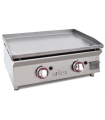 PLANCHA A GAS 2 FUEGO ACERO LAMINADO 6MM 6,4 kWS MOD 60PGL