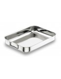 RUSTIDERA 30X22X5CMS. ASA ABATIBLE INOX.  LACOR MOD. 61530                                                                      