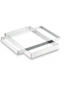 MARCOS 30x40x5 CMS.- 18/10 INOX  LACOR MOD. 68041                                                                               