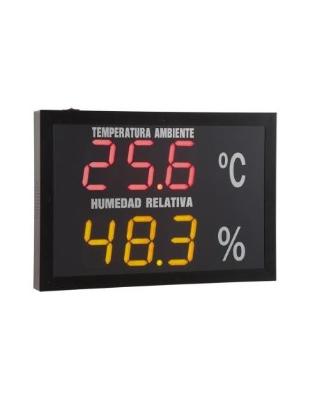 PANEL INDICADOR DE TEMPERATURA Y HUMEDAD 61X41X7 DÖGITOS DE 12,5 MOD. ITH-125                                                   