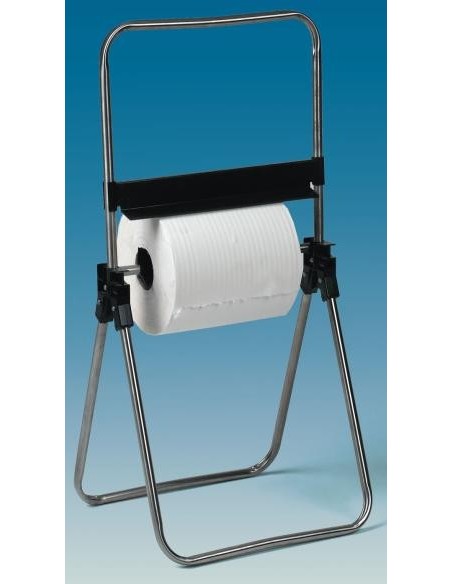 PORTABOBINAS PLEGABLE SUELO INOX. 83x45x40 MOD. PB1. TIPO DE PAPEL PB-10                                                        