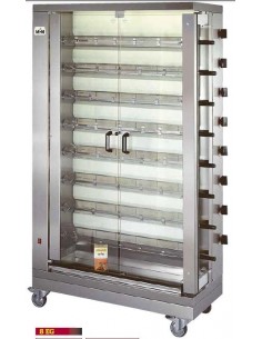 ASADOR GAS 8 ESPADAS 48 POLLOS MCM MOD 8EG                                                                                      