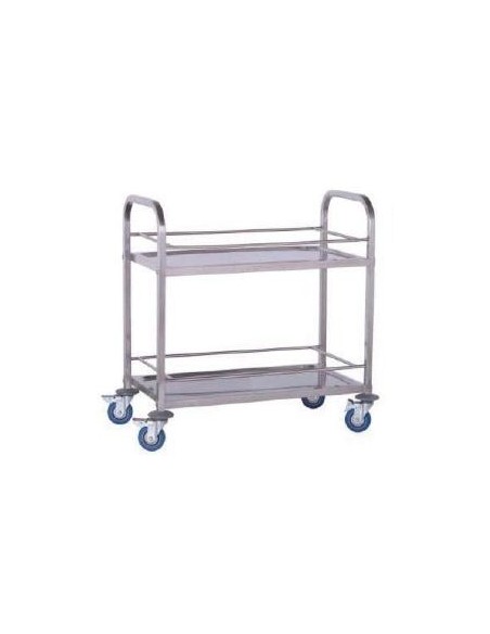 CARRO DE BEBIDAS ACERO INOX 2 ESTANTES MOD. CV-9550/2                                                                           