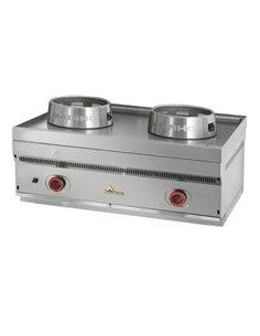 COCINA WOK A GAS 2 FUEGOS SOBREMESA MOD. WT-211                                                                                 