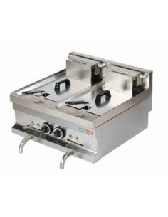 FREIDORA ELECTRICA 2x8 LITROS 2x7,5 KWS 60X60CMS ACERO INOX MOD FE2-6060                                                        