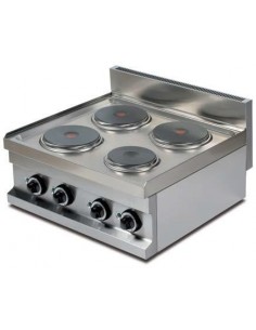 COCINA ELCTRICA CUATRO PLACAS 3X2000+1X1000W 380V MOD CE6060                                                                   