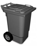 CONTENEDOR DE DESPERDICIOS CON TAPA Y RUEDAS 120 LITROS MOD 486036