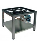 HORNILLO DE PAVIMENTO-MARMITERO CON MUEBLE ABIERTO ALTA POTENCIA 10 KWS MOD PAV-1HA                                             