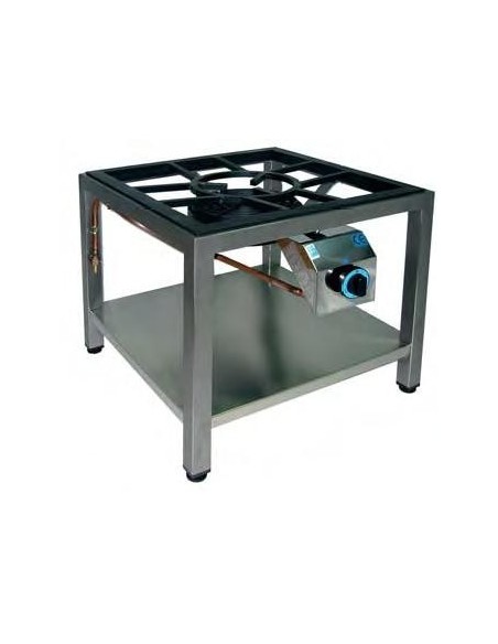 HORNILLO DE PAVIMENTO-MARMITERO CON MUEBLE ABIERTO ALTA POTENCIA 10 KWS MOD PAV-1HA                                             
