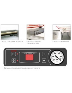 ENVASADORA AL VACÖO  BARRA SOLDAR 410MM BOMBA 12 M3/H ROMAGSA MOD.V10-T                                                         
