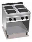 COCINA 4 FUEGOS ELCTRICA SIN HORNO A800XF900XH900MM 14 KWS 400V ACERO INOX. BERTOïS  MOD E9PQ4M                                