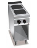 COCINA 2 FUEGOS ELCTRICA SIN HORNO A400XF700XH900MM 5,2 KWS 400V ACERO INOX. BERTOïS  MOD E7PQ2M                               