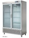 ARMARIO 1200 LITROS FRIGORÍFICO 2 PUERTA CRISTAL  A1388XF728XH2067MM EDENOX MOD APS-1402-HC PC