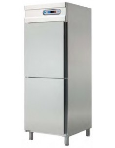 ARMARIO 700 LITROS GN2/1 CONGELADOR INOX 2x1/2 PUERTAS MOD ANG-712                                                              