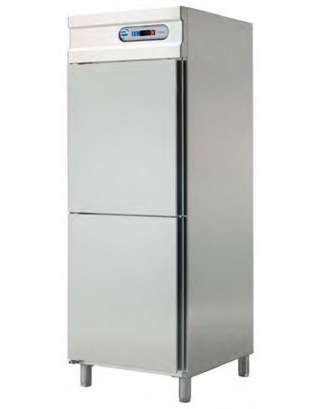 ARMARIO 700 LITROS GN2/1 CONGELADOR INOX 2x1/2 PUERTAS MOD ANG-712                                                              
