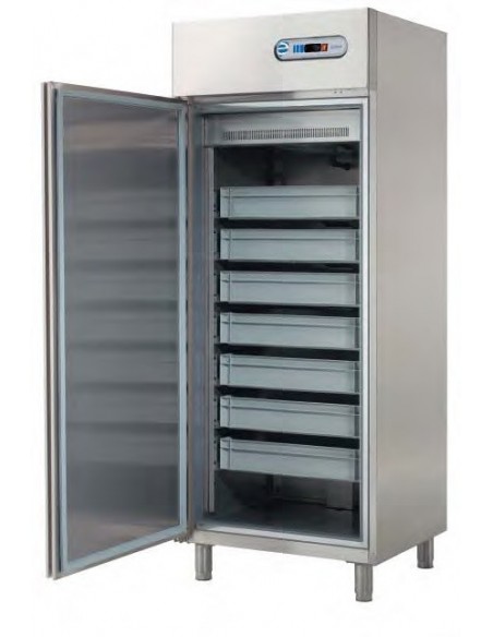 ARMARIO PESCADO 600 LITROS INOX 1 PUERTA 7 CUBETAS MOD APP-801                                                                  