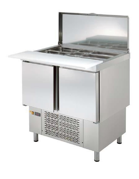 MESA PIZZA-ENSALADAS REFRIGERADA A912xF700xH919MM MOD MPGE-100                                                                  