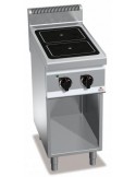 COCINA VITROCERAMICA 2 FUEGOS 2X2,5kWS CON MUEBLE 400V BERTOïS MOD E7P2M/VTR                                                    