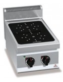 COCINA VITROCERAMICA 2 FUEGOS 2X2,5kWS ENCIMERA 400V BERTOïS MOD E7P2B/VTR                                                      