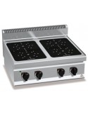 COCINA VITROCERAMICA 4 FUEGOS 4X2,5kWS ENCIMERA 400V BERTOïS MOD E7P4B/VTR                                                      