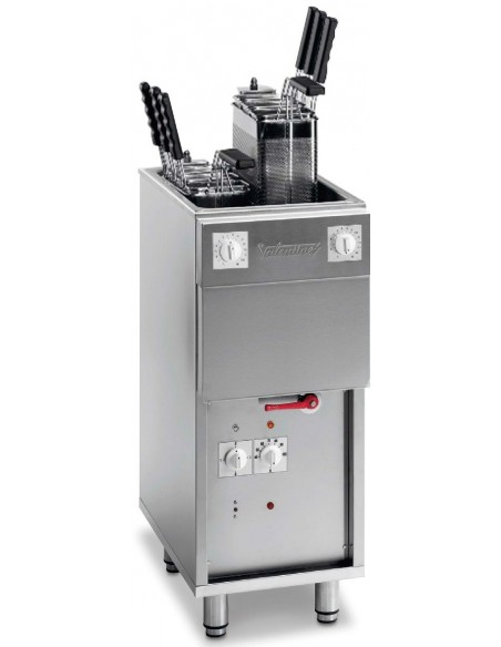 CUECEPASTAS 40 LITROS CON ELEVADOR AUTOMµTICO VALENTINE MODELO VMC-3ELEV.                                                       