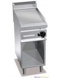 FRY-TOP GAS CROMO DURO PLANCHA RµPIDA CON MUEBLE BERTOïS A400XF700XH900MM 6 KWS MOD G7FL4M-CR