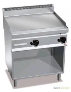 FRY-TOP GAS CROMO DURO PLANCHA RµPIDA CON MUEBLE BERTOïS A800XF700XH900MM 12 KWS MOD G7FL8M-CR                                  
