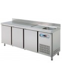 MESA FRÖA+FREGADERO 3 PUERTAS FONDO 600MM INOX. MOD MPSF200                                                                     