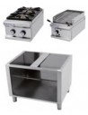 CONJUNTO DE COCCIÓN FORMADO POR COCINA 2 FUEGOS+BARBACOA Y MUEBLE FONDO 750MM REPAGAS MOD MCB8075
