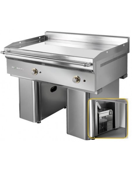 FRYTOP CROMO DURO GRAN RENDIMIENTO L1205XF820XA850MM POTENCIA 25kWS GAS MOD FC-120/7                                            