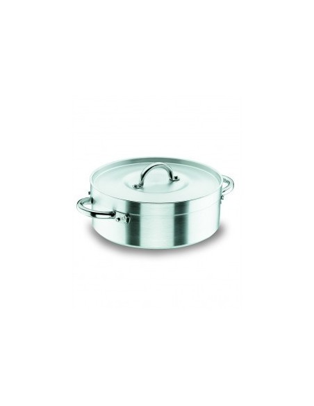 CACEROLA 24CMS. 4 LTS. ALT. 9,5CMS. CON TAPA. CHEF-ALUMINIO. LACOR MOD. 20024                                                  